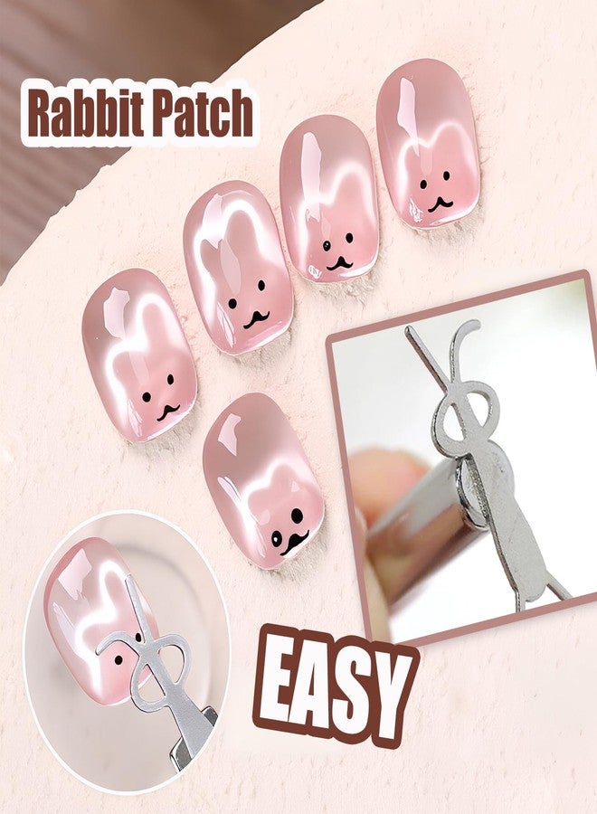 Dr.nail Cat Eye Magnet Nail Art Tools Set for Nails, 3 in 1 Pink Double-Head Cylinder Cat Eye Gel Polish Magnet with Ball Magnets, Acrylic Nail Clippers for Home DIY, Nail Art Design - Image 4