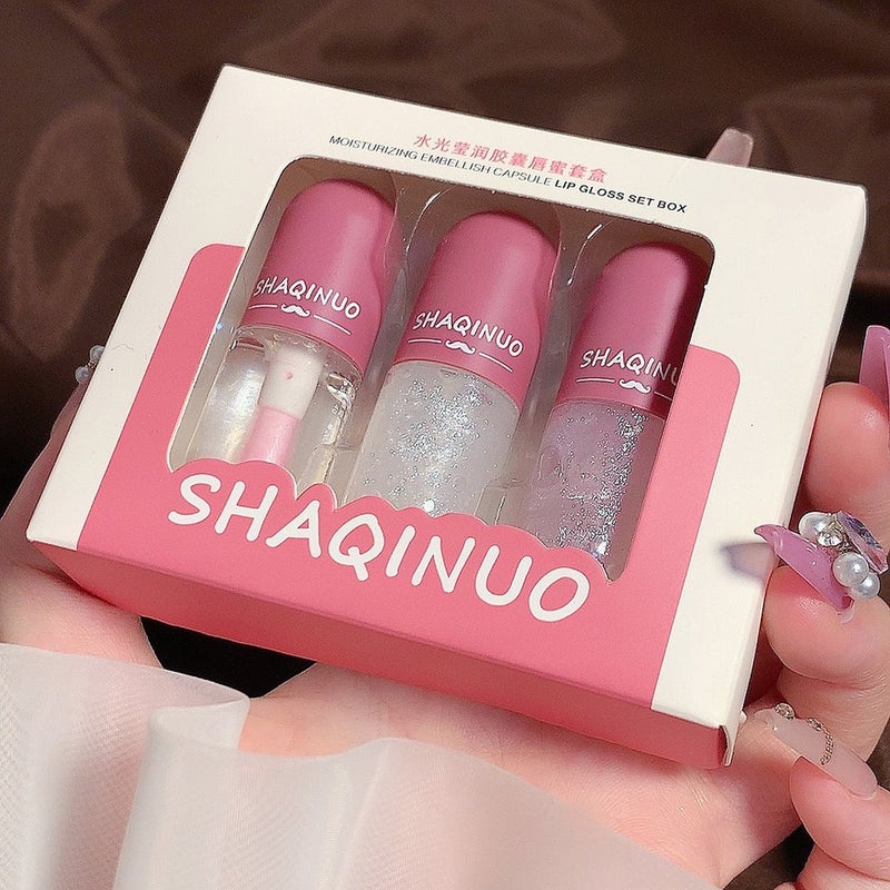 SHAQINUO Mini Capsule Lip Gloss Hydrating Color Change 3# Fine flash discoloration - Image 4