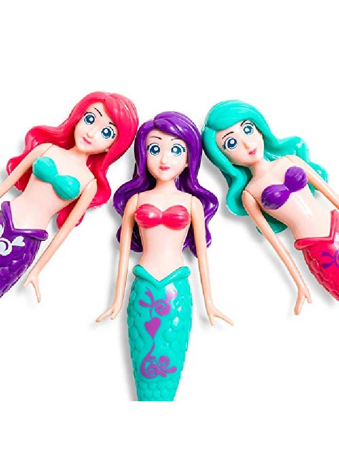 Banzai Fun Stuff Banzai Spring And Summer 3 Piece Magical Mermaid Dolls, In Assorted Colors - Image 3