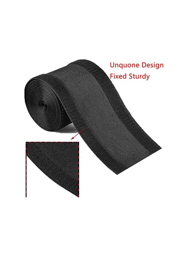 promass Floor Cable Cover Protector 10CM Wide Carpet Cord Cover Cable Management for Home Commercial Office Carpet - 10 Feet - Black - Image 2