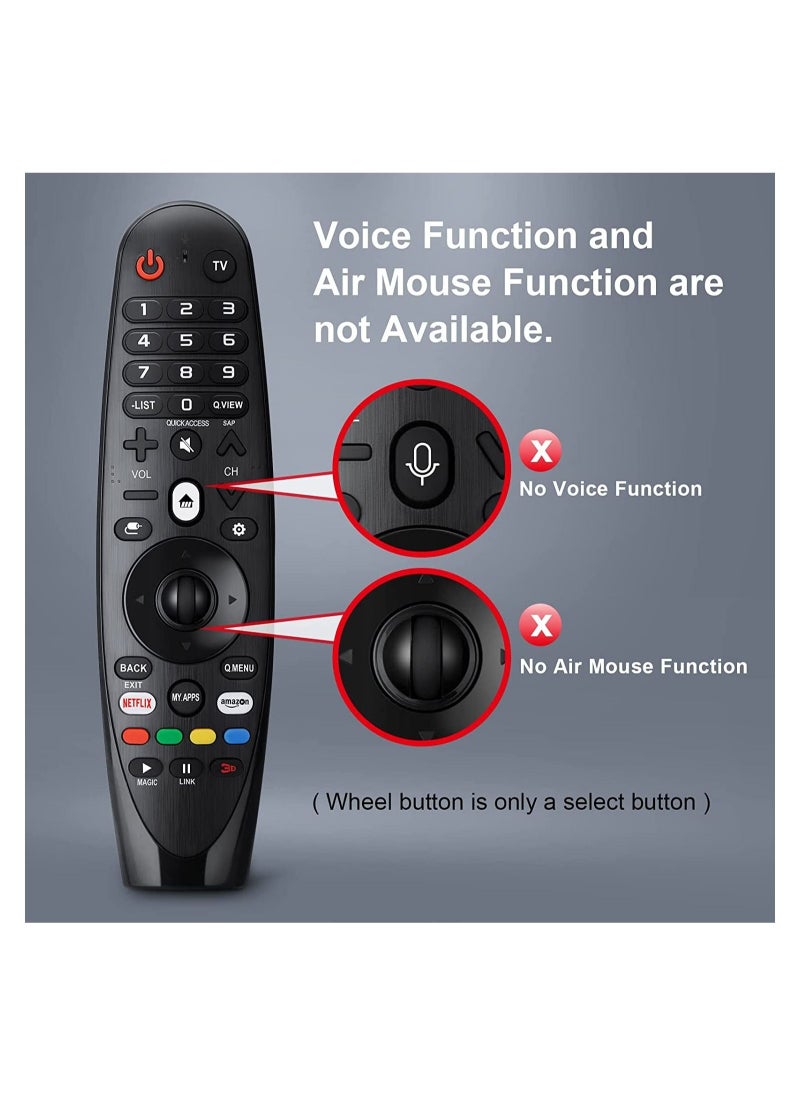 vesus - Universal Remote Control for LG Smart TV Magic Remote Replacement, with Buttons for Netflix Prime Video - Image 1