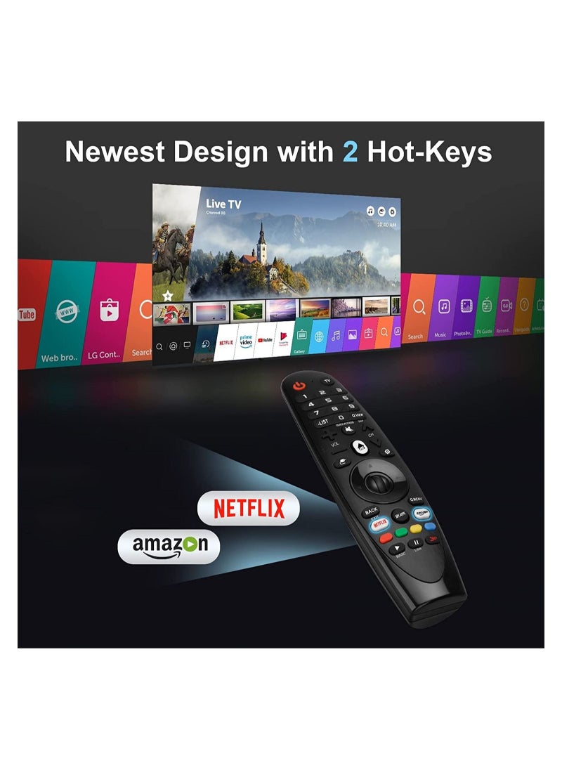 vesus - Universal Remote Control for LG Smart TV Magic Remote Replacement, with Buttons for Netflix Prime Video - Image 1