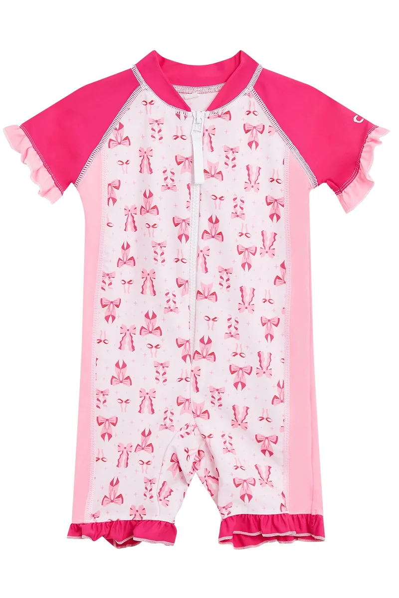 COEGA SUNWEAR COEGA Girls Baby One-piece Swimsuit - Pink Bows