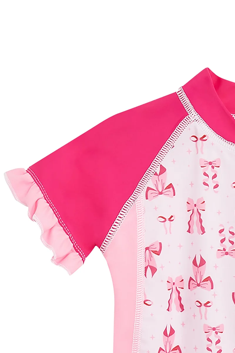 COEGA SUNWEAR COEGA Girls Baby One-piece Swimsuit - Pink Bows