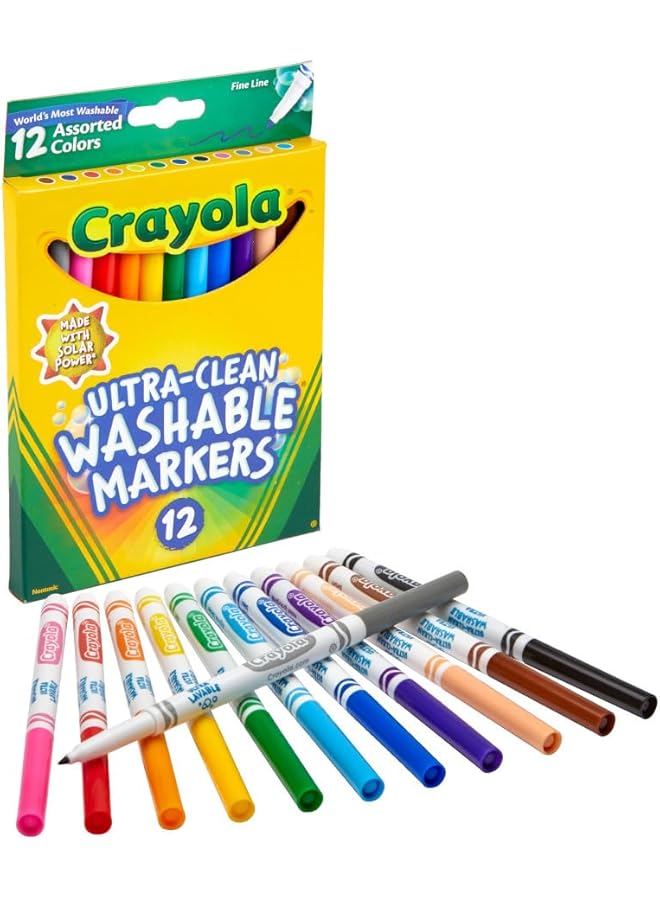 Crayola 12 Ct. Ultra Clean Washable Colormax Markers 1 Of Piece - Image 2