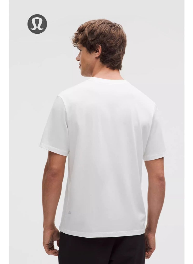 لولوليمون lululemon للرجال والنساء على حد سواء قصيرة الأكمام تي شيرت ، تي شيرت الرياضة الترفيهية ، مناسبة للاستخدام اليومي واللياقة البدنية ، لينة القطن تنفس عرق - Image 2