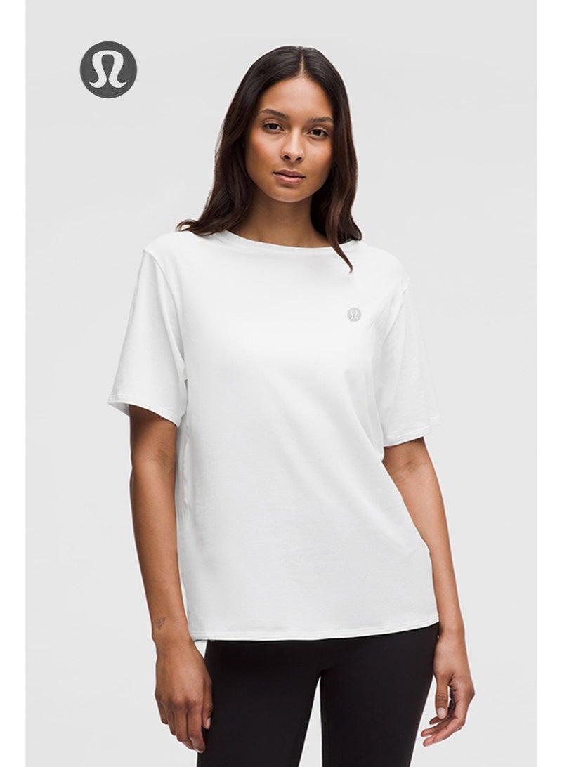 لولوليمون lululemon للرجال والنساء على حد سواء قصيرة الأكمام تي شيرت ، تي شيرت الرياضة الترفيهية ، مناسبة للاستخدام اليومي واللياقة البدنية ، لينة القطن تنفس عرق - Image 5