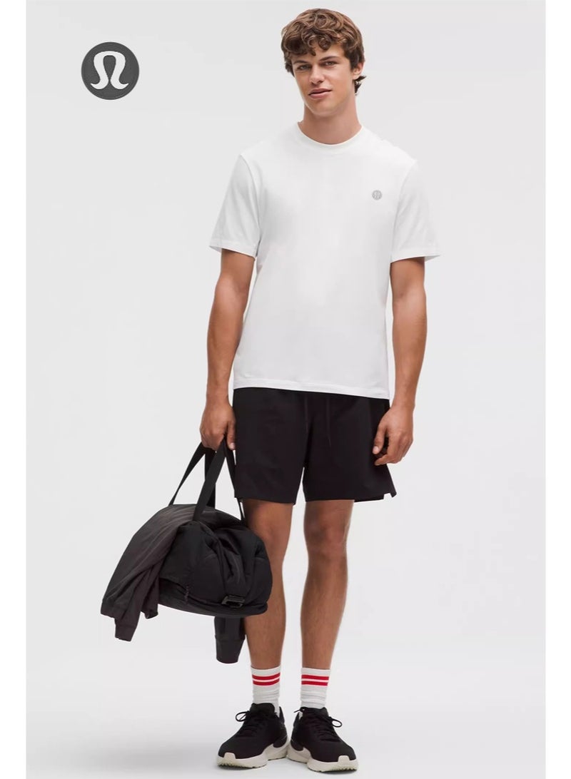 لولوليمون lululemon للرجال والنساء على حد سواء قصيرة الأكمام تي شيرت ، تي شيرت الرياضة الترفيهية ، مناسبة للاستخدام اليومي واللياقة البدنية ، لينة القطن تنفس عرق - Image 4