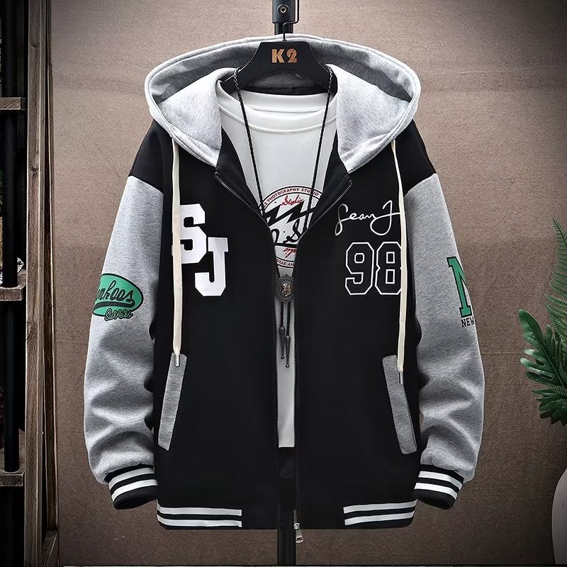 Cardigan Sweater Men'S Autumn Jacket Boys Hooded Casual Clothes Autumn Jacket - Image 4