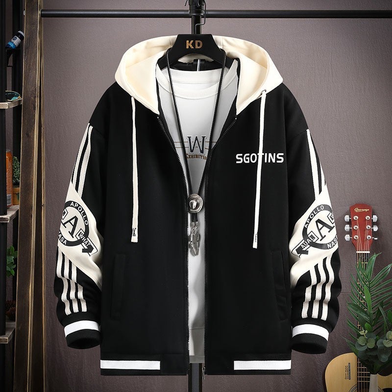 Cardigan Sweater Men'S Autumn Jacket Boys Hooded Casual Clothes Autumn Jacket - Image 2