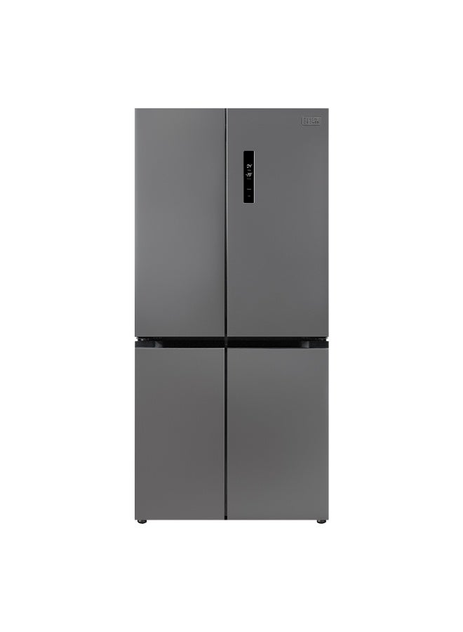 436L Cross Door Refrigerator, Inverter Compressor, Total No Frost, LED Display BXREF545NF4DISNX Inox