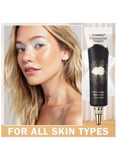 Avierll Long-Lasting Eyeshadow Primer for Enhanced Eye Makeup | No-crease Boosting Makeup Primer | Moisturizing Formula | Suitable for All Skin Types | Waterproof and Sweatproof | Easy to Remove (04# White)  - Image 4