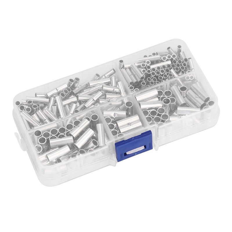 300Pcs Non Insulated Copper Butt Splice Wire Connector Tinned Crimp Terminal Kit for Boat Auto - Image 5