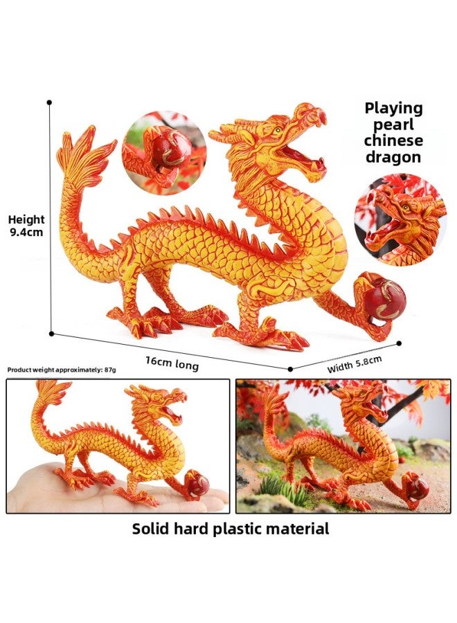 Children's Simulation Warcraft Dragon Dinosaur Model Toy Double-headed Dragon Thunder And Lightning Magic Dragon Black Dragon Wind God Magic Dragon Ornaments 