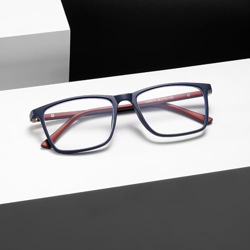 Baidoly Reading Glasses for Men and Women Spring Hinge Anti Blue Light Readers Computer Eyeglasses Blue 175 x - Image 5