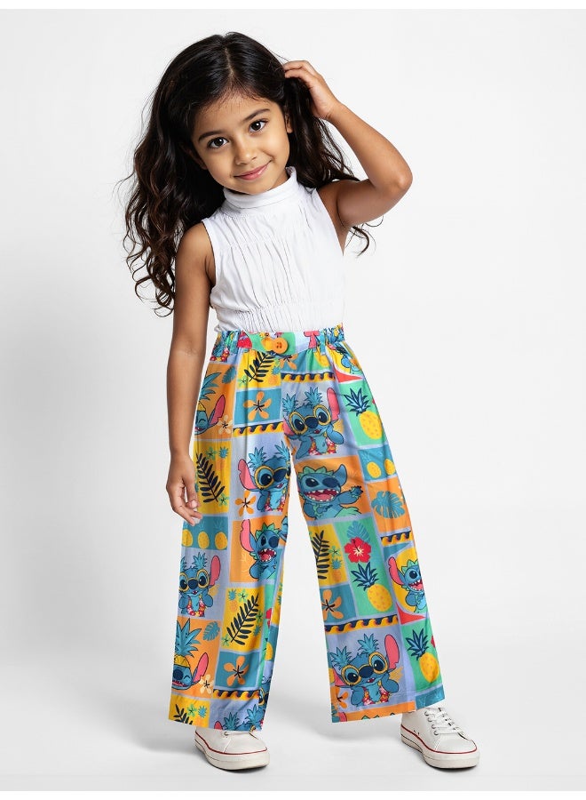 The Souled Store Lilo & Stitch: Pineapple Girls Top & Pants Set for Kids - Image 2