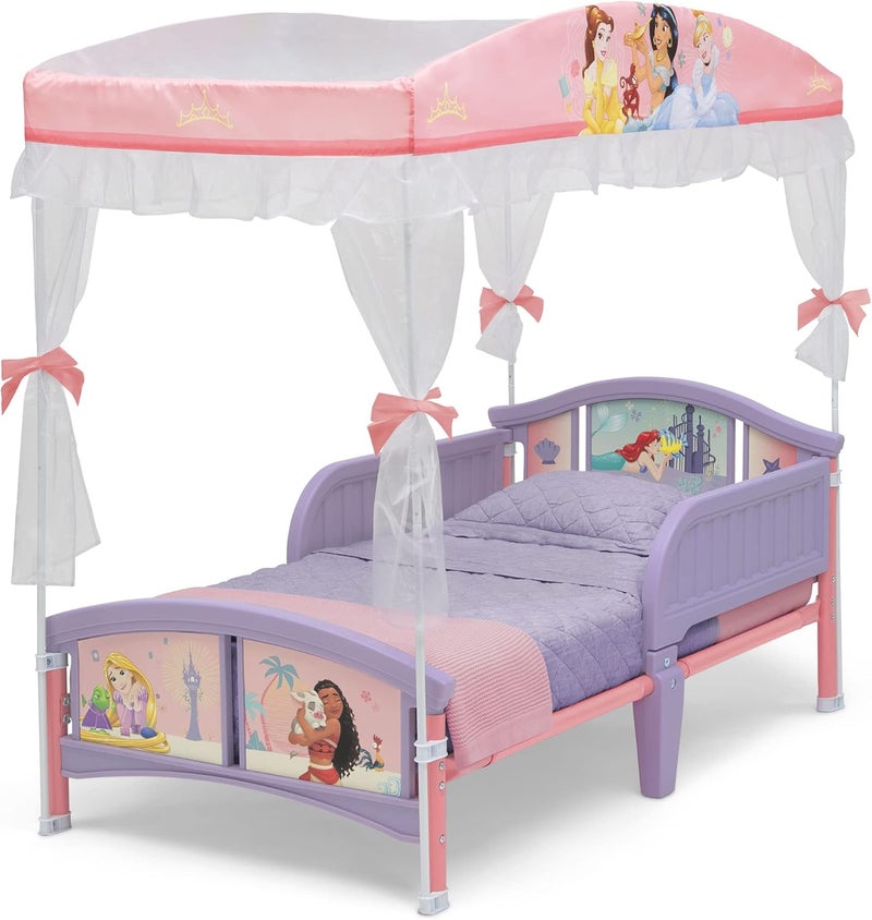Delta Children Disney Princess Canopy Toddler Bed - Image 4