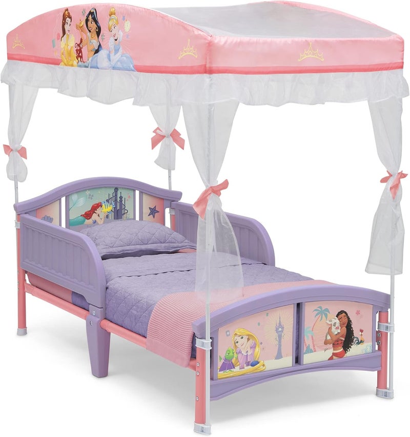 Delta Children Disney Princess Canopy Toddler Bed - Image 1