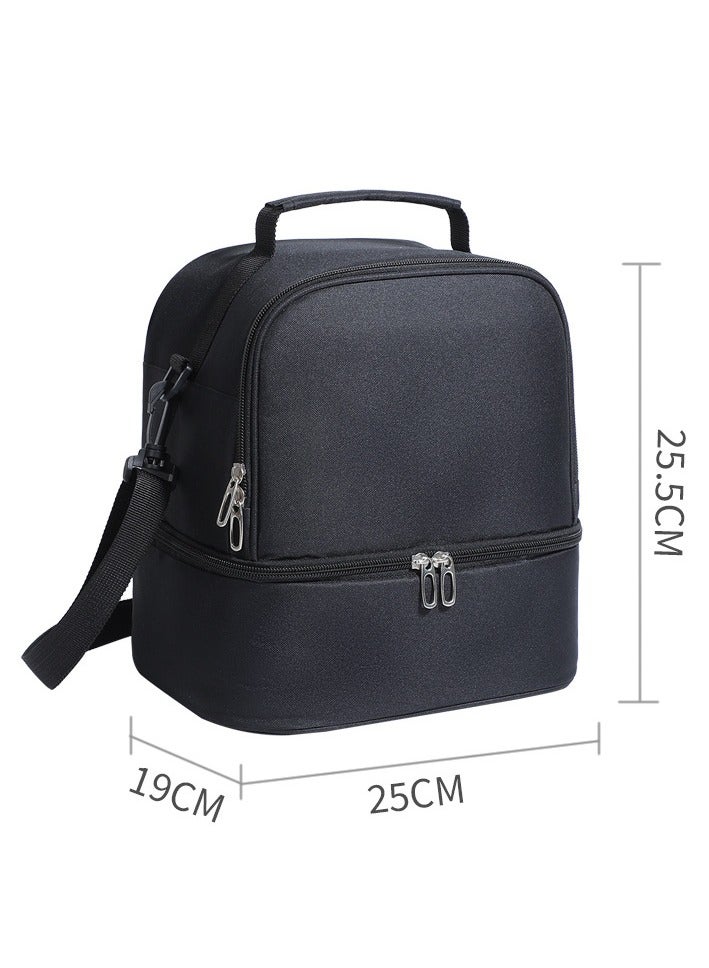 general Insulated bag lunch box, suitable for waterproof lunch box work, walking, school, university, insulated lunch box with handle - Image 3