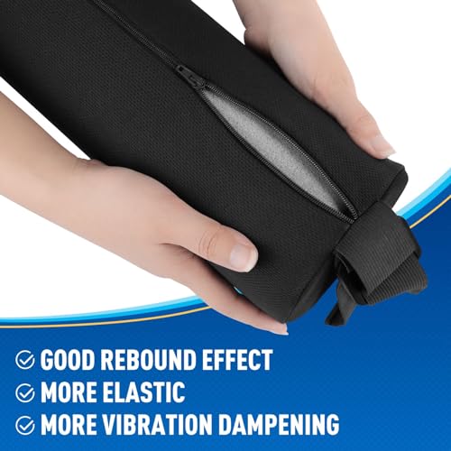 CushZone Lumbar Roll Support Pillow for Office Chair, Car, Gaming Chair, Memory Foam Back Cushion with Washable Cover for Relieving Back Pain & Improving Posture,Black - Image 3