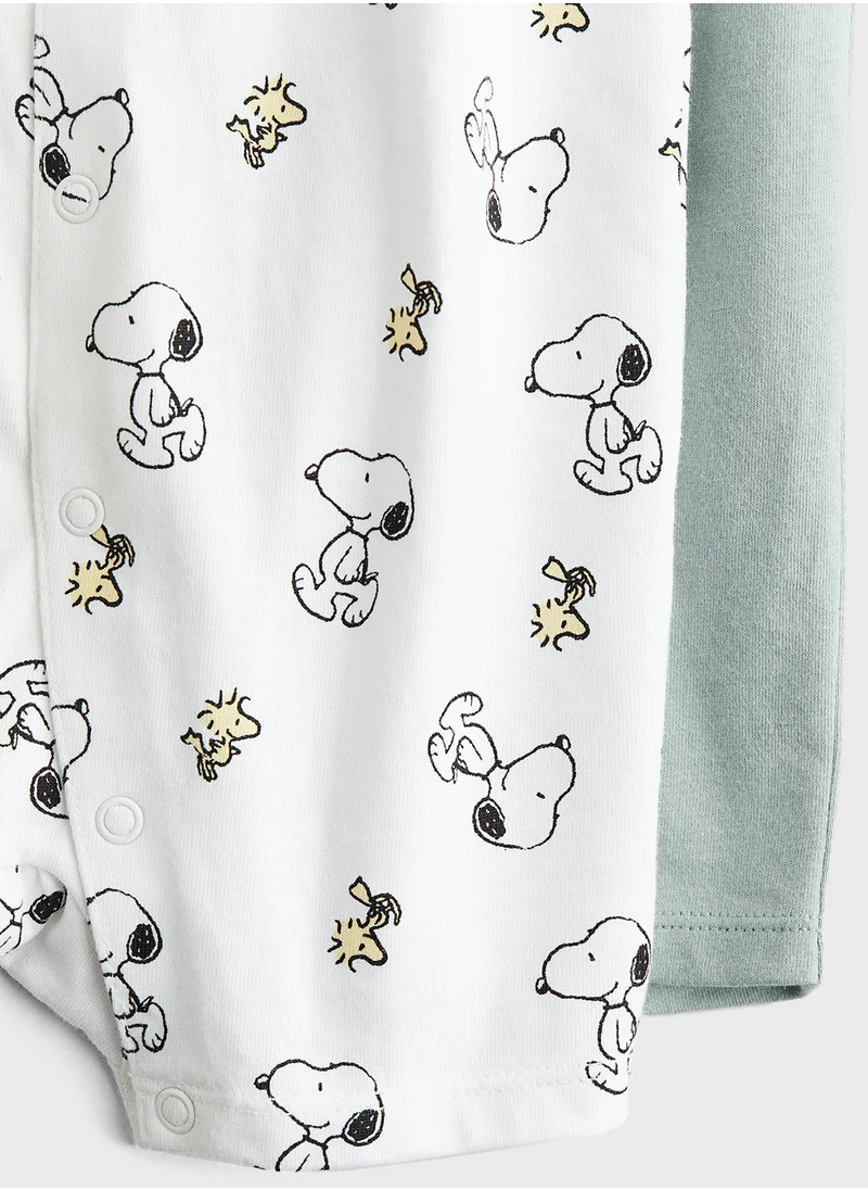 اتش اند ام Kids 2 Pack Printed Bodysuit Pyjama