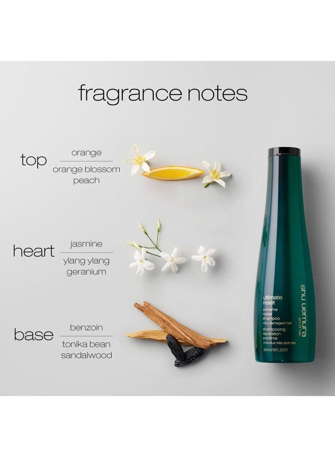 Shu Uemura Ultimate Reset Extreme Repair Shampoo | Strengthens to Reduce Breakage and Split Ends | Deeply Conditions and Nourishes | With Japanese Rice Extract | For Dry and Very Damaged Hair - Image 5