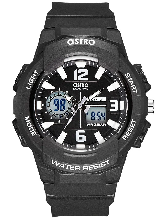 ASTRO Kids Unisex Analog+Digital Round Polyurethane Wrist Watch A22808-PPBB