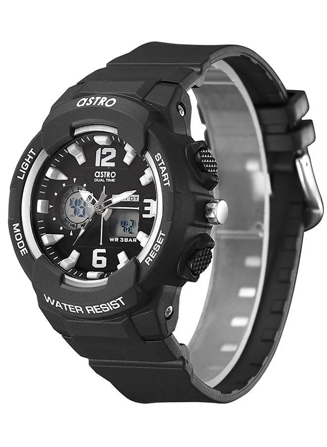 ASTRO Kids Unisex Analog+Digital Round Polyurethane Wrist Watch A22808-PPBB
