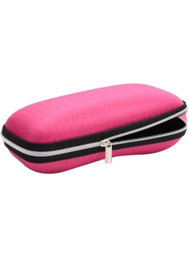 klarako Zipper Glasses Case Hard Shell Glasses Care Protection EVA Box Soft Cute for Men, Women, Girls, Kids (Pink) - Image 1