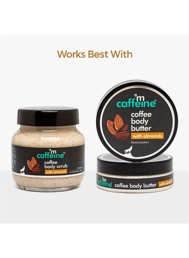 إم كافيين مقشر الجسم باللوز والقهوة من إم كافيين لإزالة السمرة | مقشر كريمي للجسم للاستحمام للبشرة الجافة | مقشر للجسم للنساء والرجال | طبيعي ونباتي - ٢٠٠ غرام - Image 5