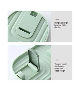 BLUE CORAL Kitchen Spoon Holder Pot Lid Rack Fork Spatula Rack Shelf Plastic Spoon Rest Chopsticks Holder Kitchen Organizer (1-Pack White)  - Image 5