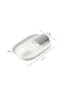 BLUE CORAL Kitchen Spoon Holder Pot Lid Rack Fork Spatula Rack Shelf Plastic Spoon Rest Chopsticks Holder Kitchen Organizer (1-Pack White)  - Image 4