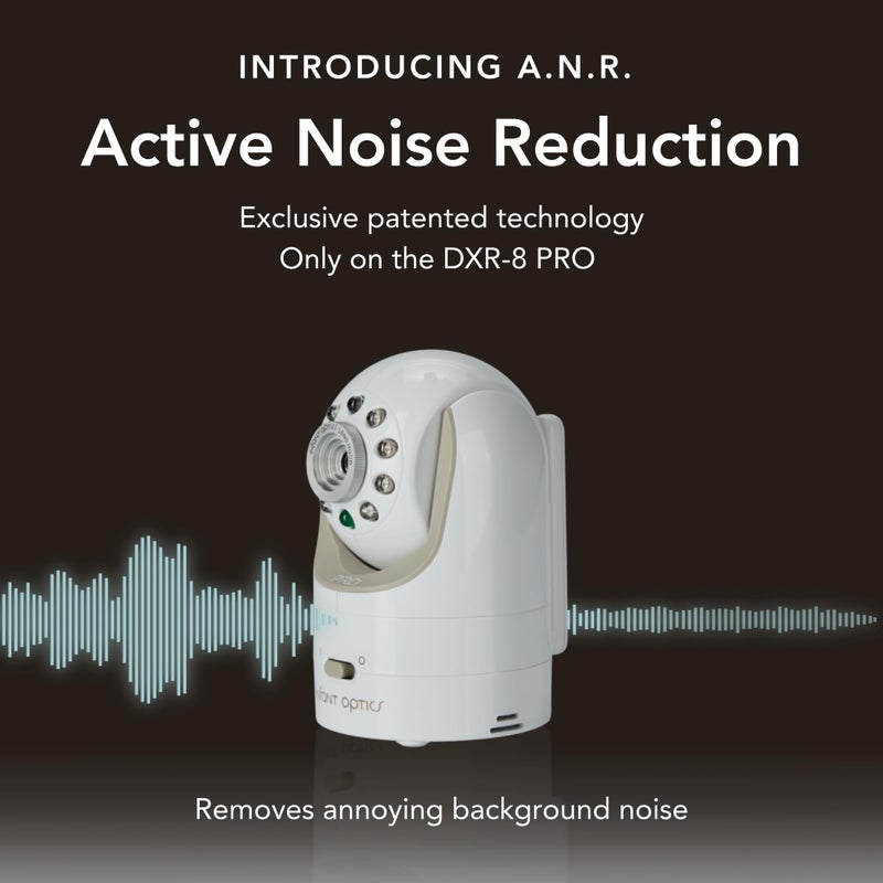 Infant Optics مراقب الأطفال إنفانت أوبتيكس DXR-8 PRO بالفيديو، دقة 720P HD، شاشة 5"، تقنية تقليل الضوضاء النشطة (A.N.R.)، بدون واي فاي، بان، ميل، زوم، وعدسات قابلة للتبديل - Image 2