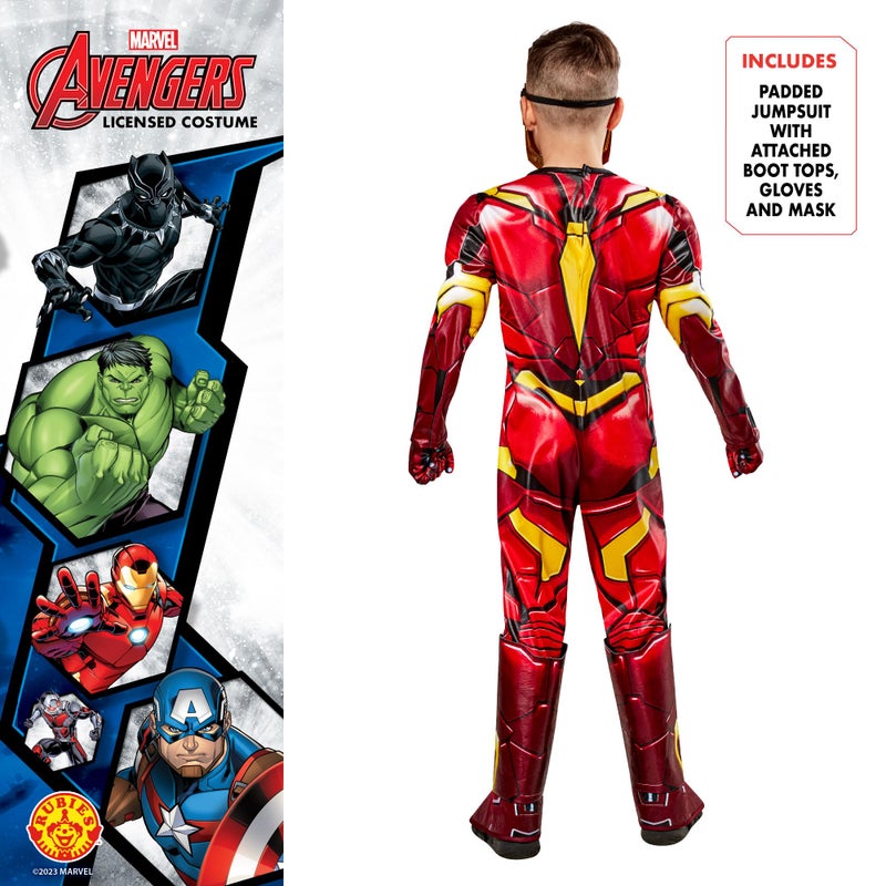 RUBIE'S Rubie's 1000672S000 Iron Man Premium Kids Fancy Dress, Boys, Multi, 7-8 Years - Image 2