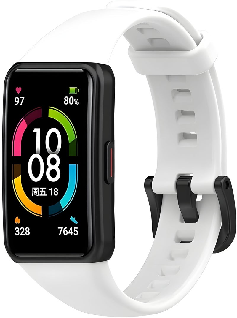 NEXT STORE Adjustable Silicone Strap for Huawei Band 6/Honor Band 6 Smartwatches - Image 1