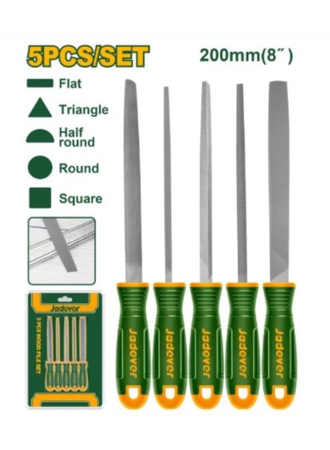 Jadever 5-piece 8-inch metal file set