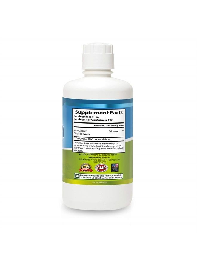 NutriNoche Liquid Calcium Supplement - 30 PPM of Nano Sized Calcium Particles Absorbed at a Cellular Level - Colloidal Minerals - Trace Minerals - Image 3