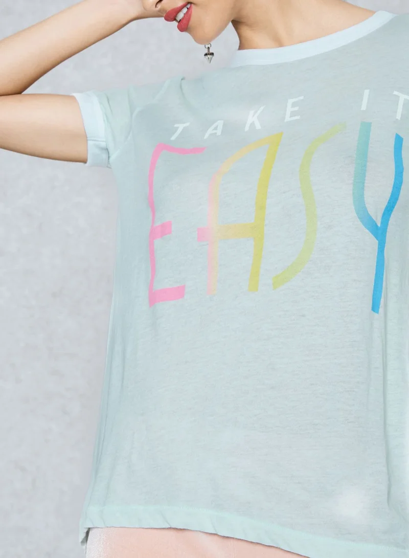 WILDFOX Slogan T-Shirt