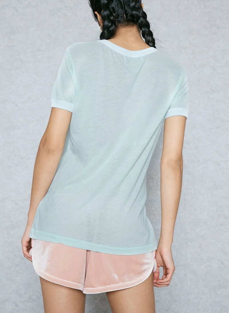 WILDFOX Slogan T-Shirt