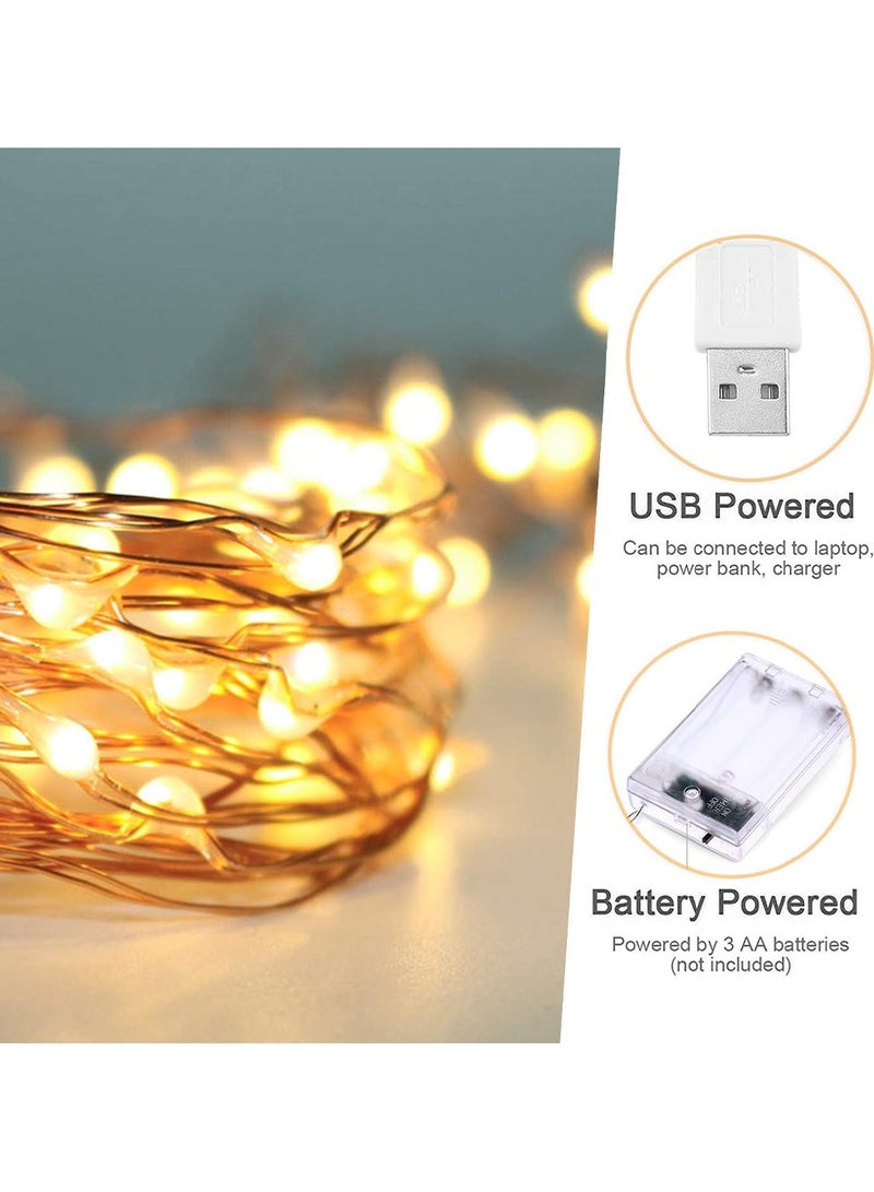 ZAYO LED Fairy String Lights, Decorative Fairy Lights for Home Decoration, Indoor Outdoor &  Ambient Decorative Lighting, Warm White - 5 Metre - Image 2