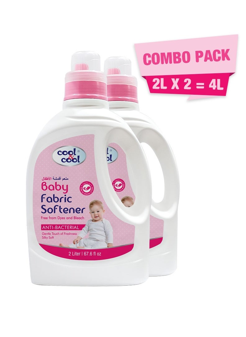 Cool & Cool Gentle Baby Fabric Softener 2 x 2L  - Image 1