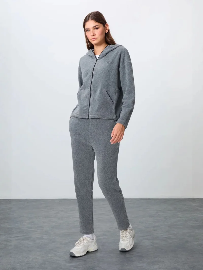 تومي لايف TOMMY Oversized Hooded Zipper Tracksuit Set