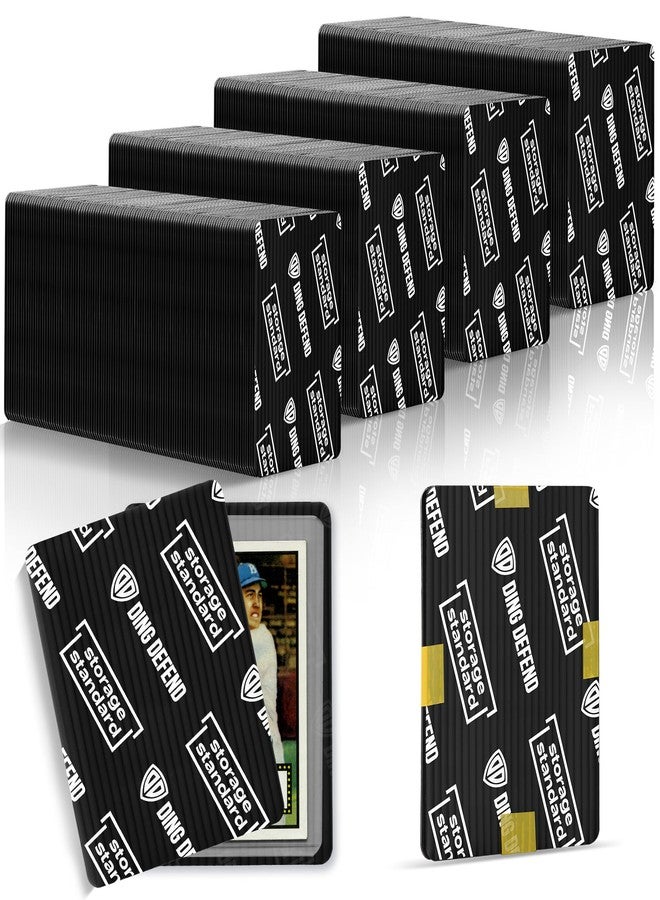 Storage Standard مجموعة دينغ ديفيند لحماية بطاقات التداول - 510 قطعة - مستلزمات شحن بطاقات هواية سوداء مقاس 3.5 × 4.5 بوصة بزوايا مستديرة، خفيفة الوزن وقابلة لإعادة الاستخدام، مناسبة لحافظات رو توب لودر، والحافظات شبه الصلبة، وحقائب الفرق - Image 1