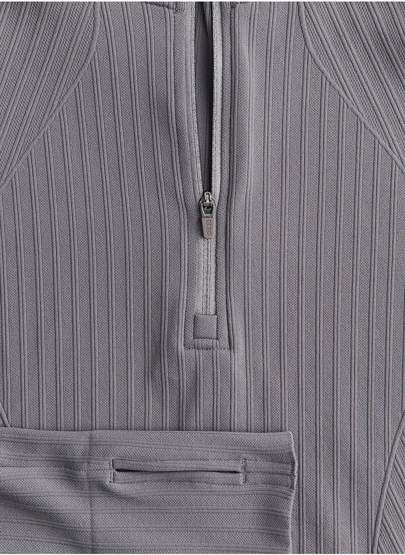 H&M Drymove Seamless Zip-Top Sports Top