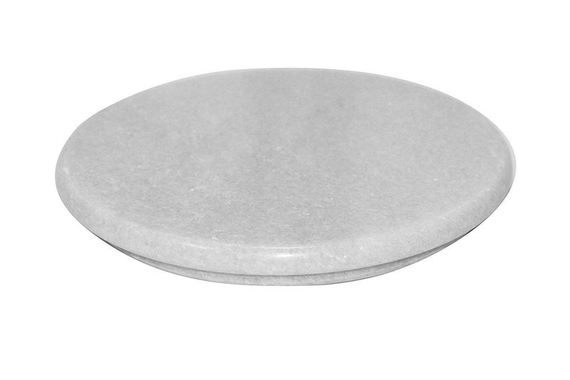 Diamond Steel Diamond Steel White Marble Chakla Marble Roti Maker 9 Inch Marble Rolling Board Roti MakerChapati Maker Cheese Platter with AntiSkid Bottom 1 inch Thickness  - Image 2