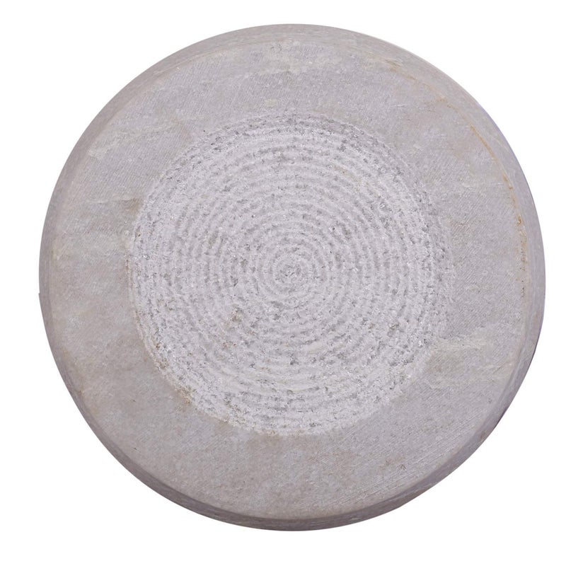 Diamond Steel Diamond Steel White Marble Chakla Marble Roti Maker 9 Inch Marble Rolling Board Roti MakerChapati Maker Cheese Platter with AntiSkid Bottom 1 inch Thickness  - Image 3
