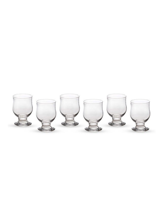BLOOM 6 Piece Beverage Cup Set Clear Glass 200 Milliliter - Image 2