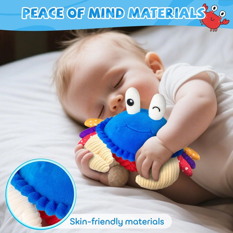 SAIMAND Baby Toys 12-18 Months, Musical Crawling Crab Plush Toy - 40 Songs & Recording Feature, Dancing Walking Moving Bouncing Tummy Time Toy, Sensory Toys for Toddlers 1-3, Birthday Gifts for Infants - Image 5