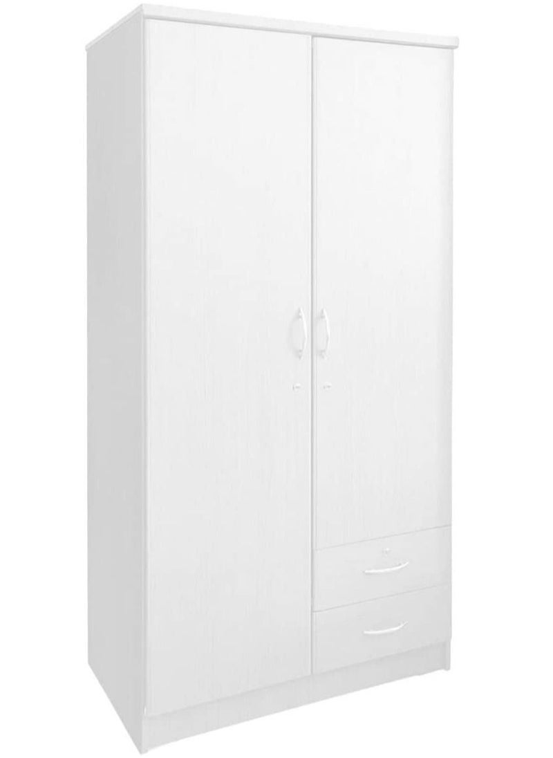 KARNAK 2 Door Wooden Wardrobe Cabinet / Cupboard Engineered Wood Perfect Modern Stylish Heavy Duty  - Image 3
