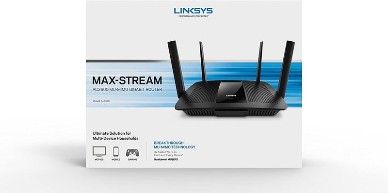 LINKSYS EA8500 MaxStream AC2600 MUMIMO Smart WiFi Router 2600 Mbps Black - Image 3